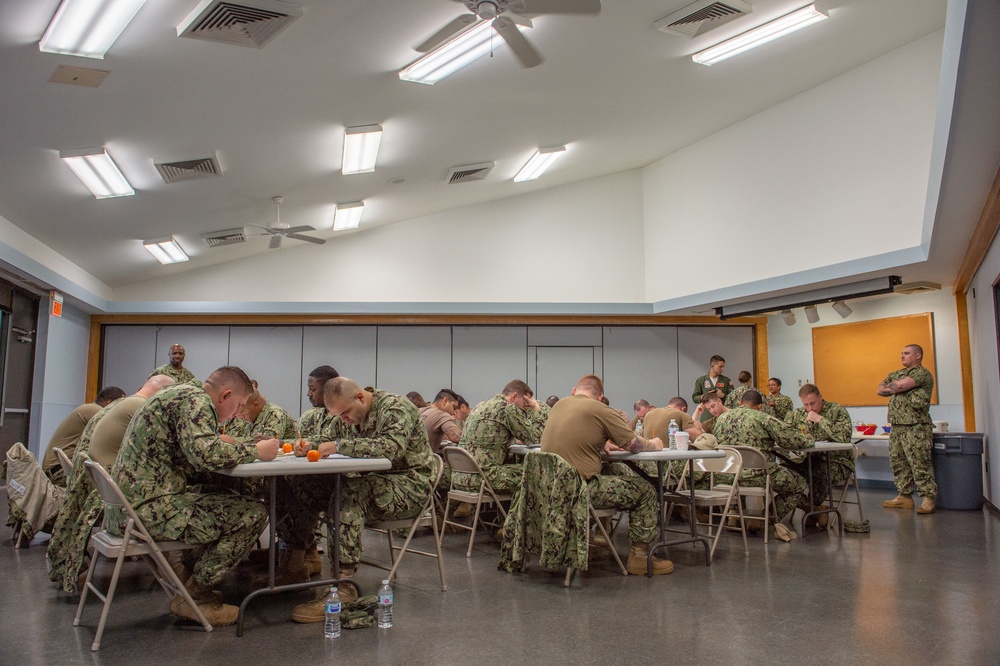 VP-5 Sailors take advancement exam