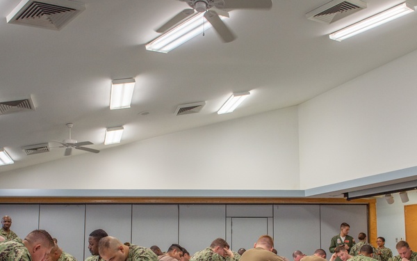 VP-5 Sailors take advancement exam