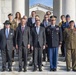 Luxembourg Embassy and Leadership Place a Wreath at the Battle of the Bulge Monument