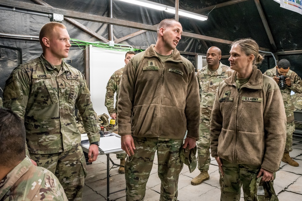 31st Brigade Command Team Visits C-RAM Testing Site