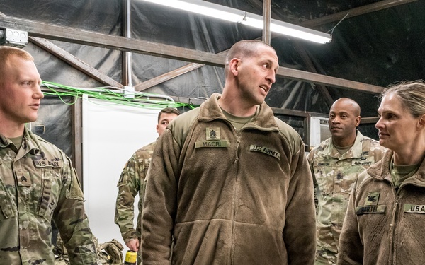 31st Brigade Command Team Visits C-RAM Testing Site