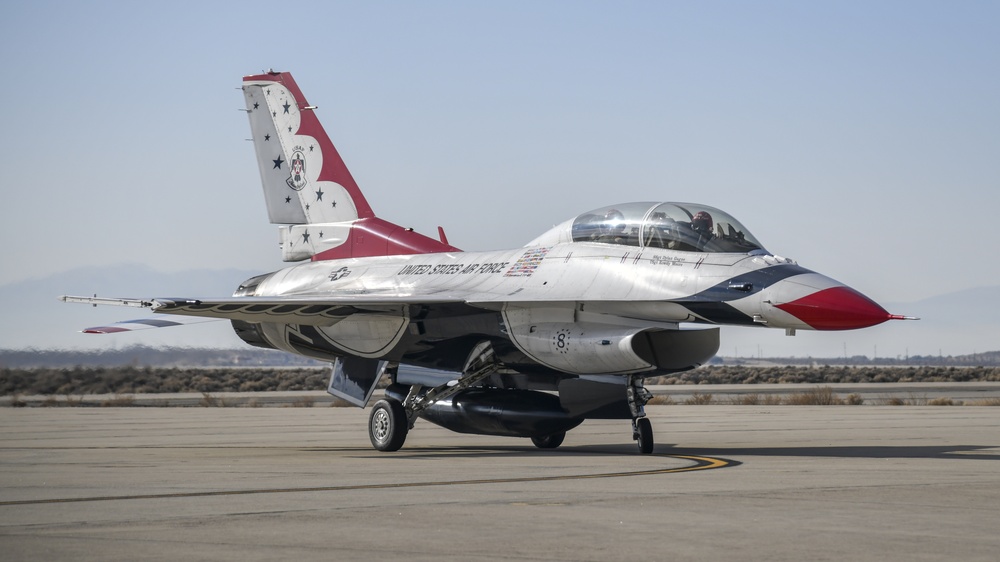Thunderbird advance pilot conducts site survey