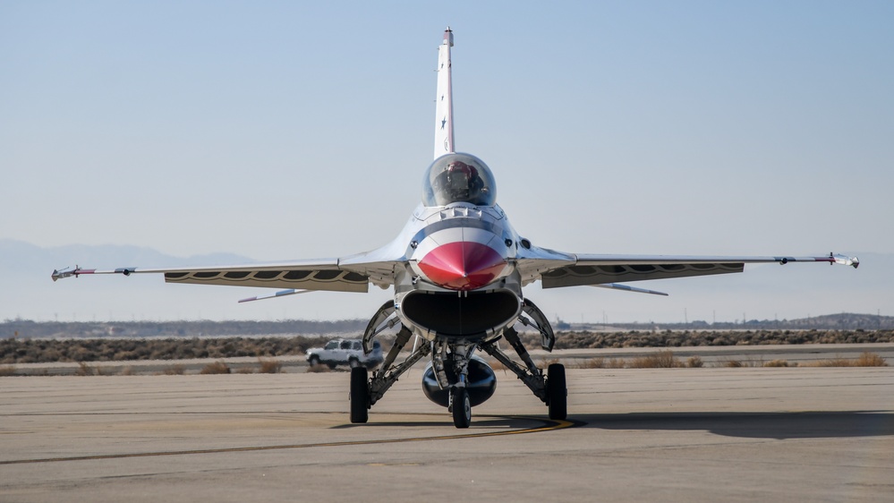 Thunderbird advance pilot conducts site survey