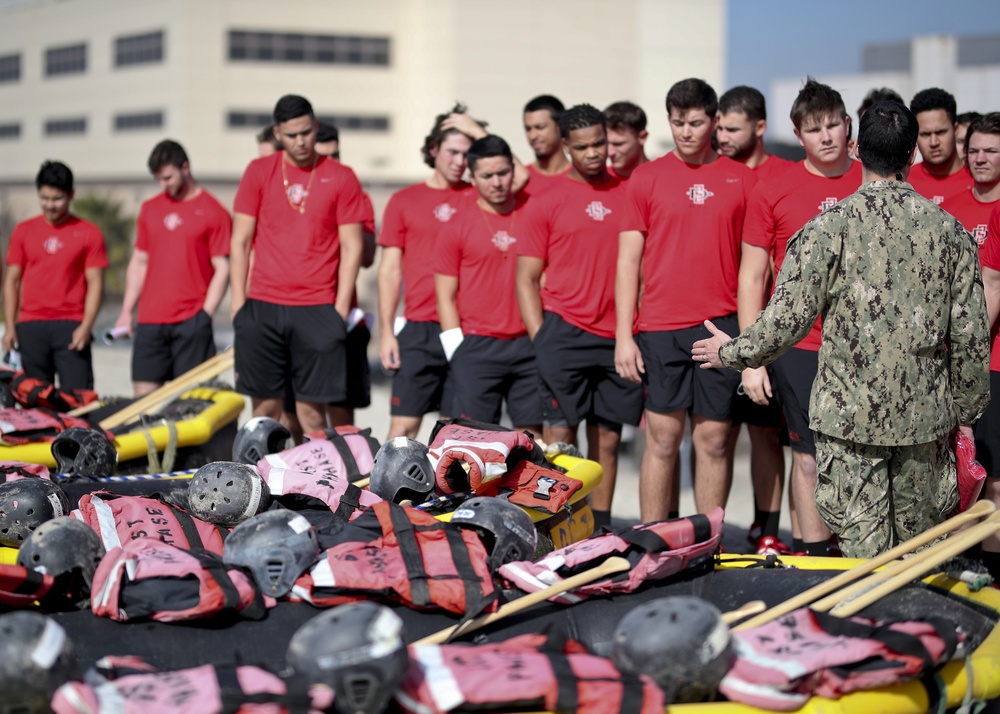 San Diego State University Baseball Team Visits Naval Special Warfare Center