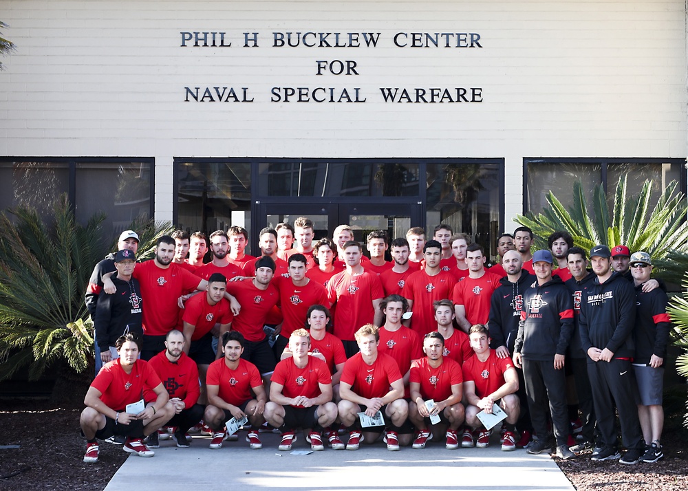 San Diego State University Baseball Team Visits Naval Special Warfare Center