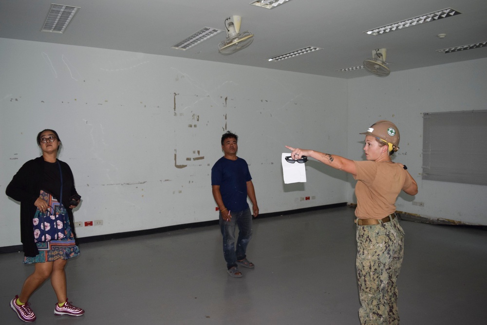 U.S. Navy Seabees deployed with NMCB-5’s Detail Thailand prepare for future project