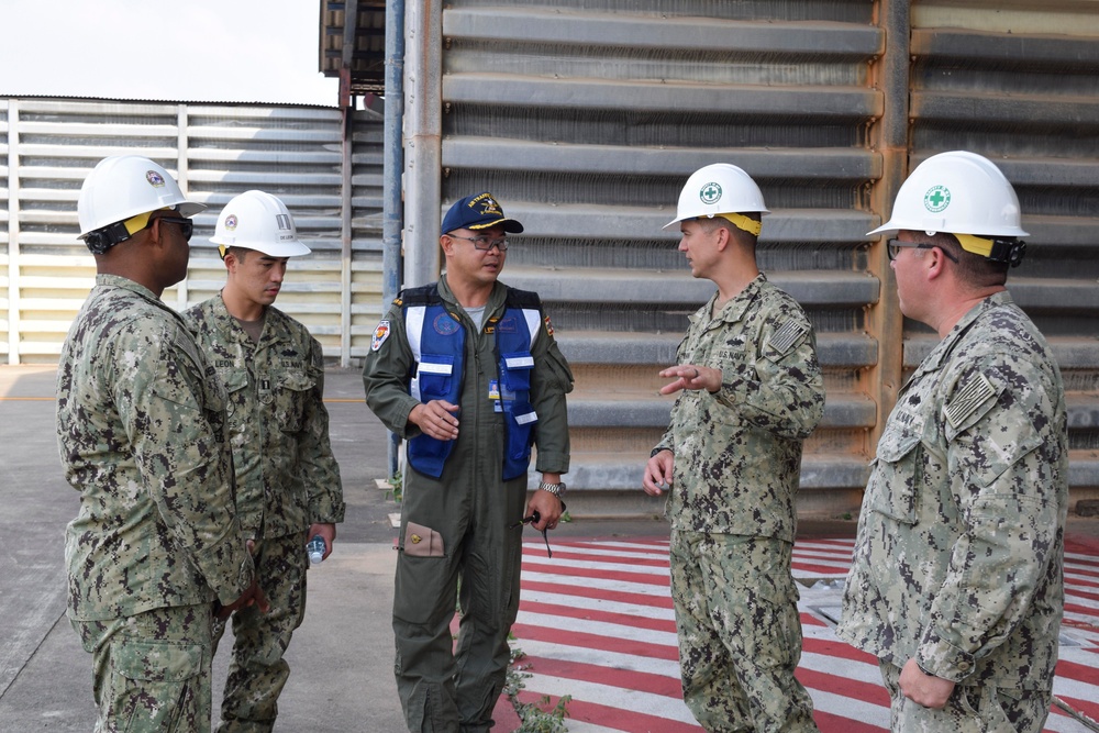 U.S. Navy Seabees deployed with NMCB-5’s Detail Thailand prepare for future project