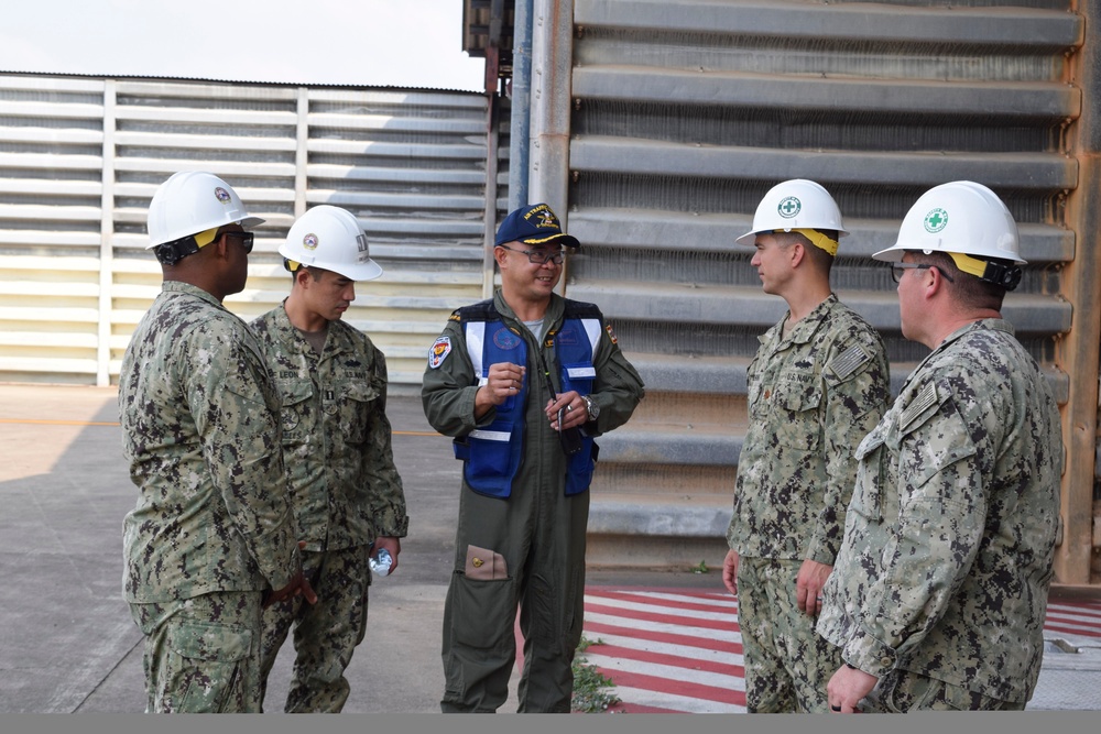 U.S. Navy Seabees deployed with NMCB-5’s Detail Thailand prepare for future project