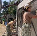U.S. Navy Seabees deployed with NMCB-5’s Detail Palawan continue construction on Malatgao Elementary School