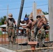 U.S. Navy Seabees deployed with NMCB-5’s Detail Timor-Leste build a three-room schoolhouse in Liquica, Timor-Leste