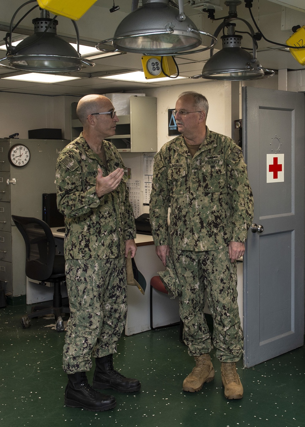 Navy surgeon general visits Frank Cable