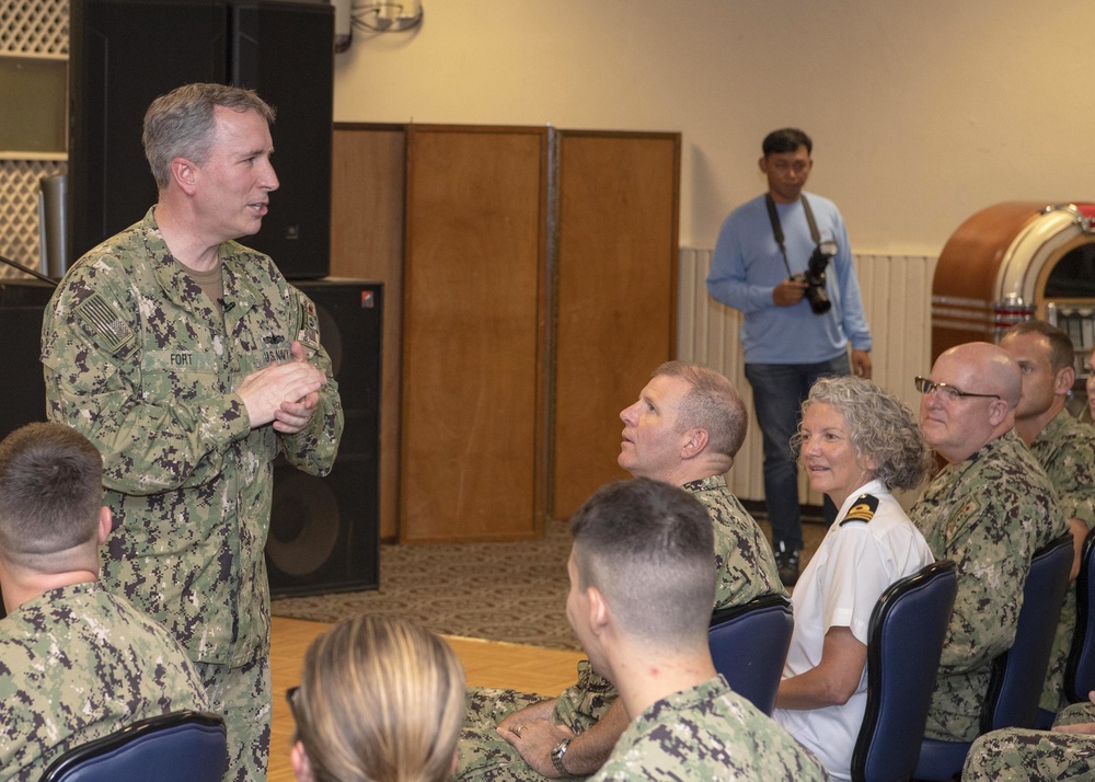 Rear Adm. Fort Makes First Visit to Diego Garcia