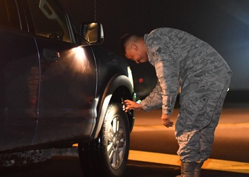 86 OSS Airman shines in the night