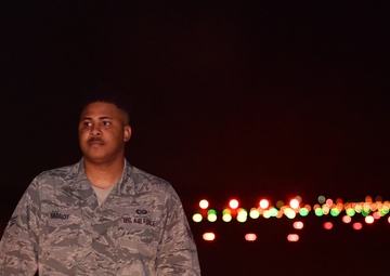 86 OSS Airman shines in the night