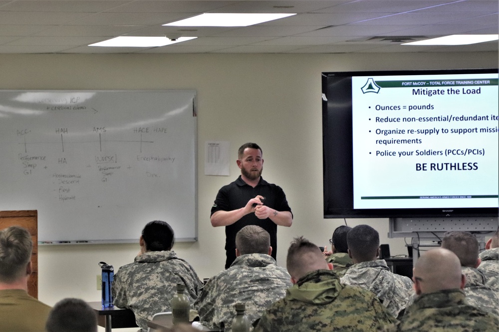 Cold-Weather Operations Course Class 20-02 classroom training