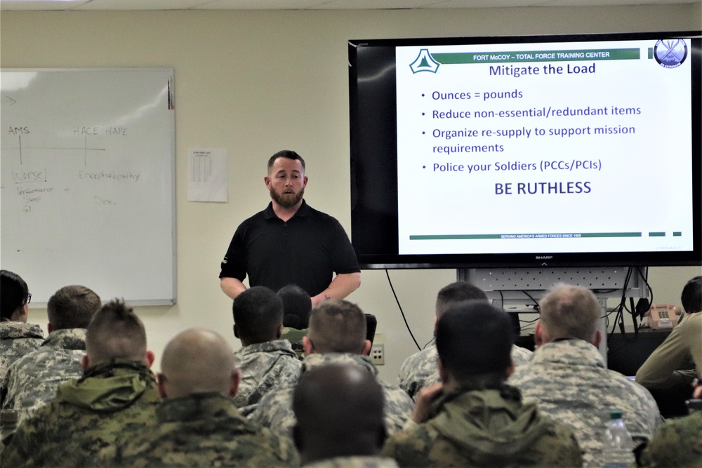 Cold-Weather Operations Course Class 20-02 classroom training