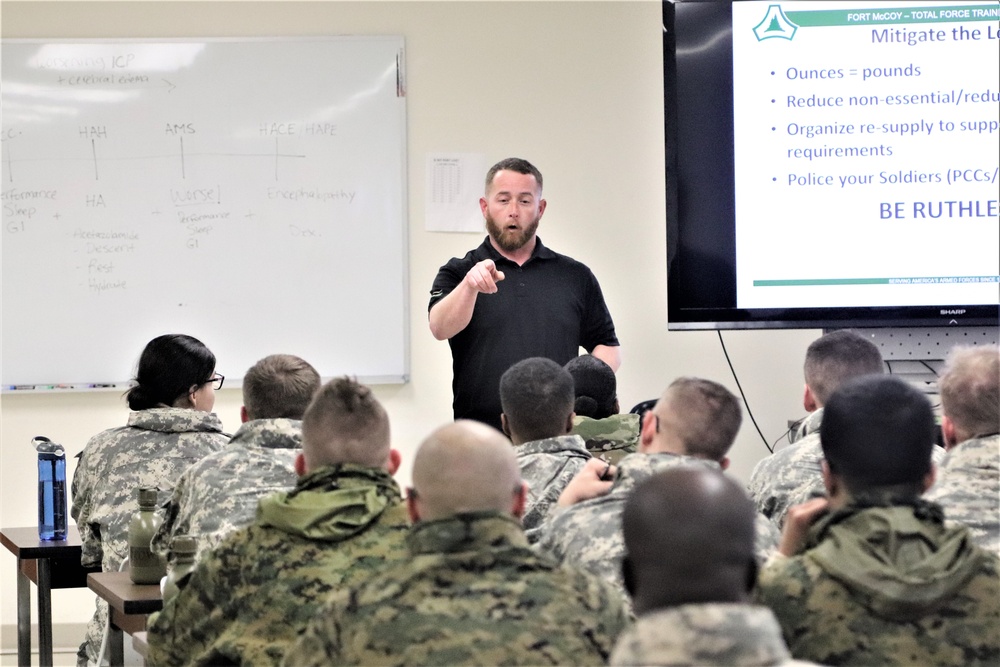 Cold-Weather Operations Course Class 20-02 classroom training