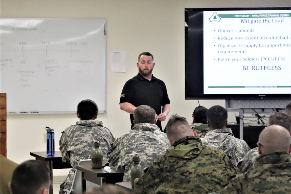 Cold-Weather Operations Course Class 20-02 classroom training