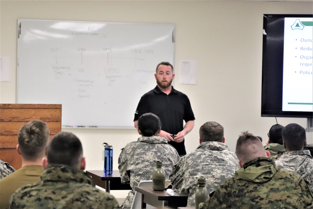 Cold-Weather Operations Course Class 20-02 classroom training