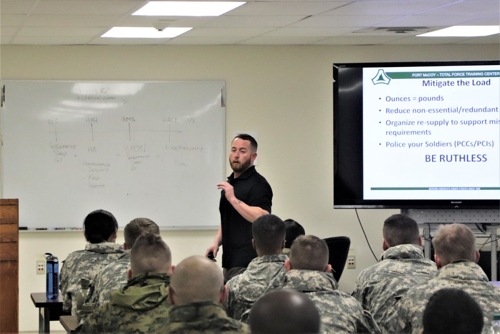 Cold-Weather Operations Course Class 20-02 classroom training