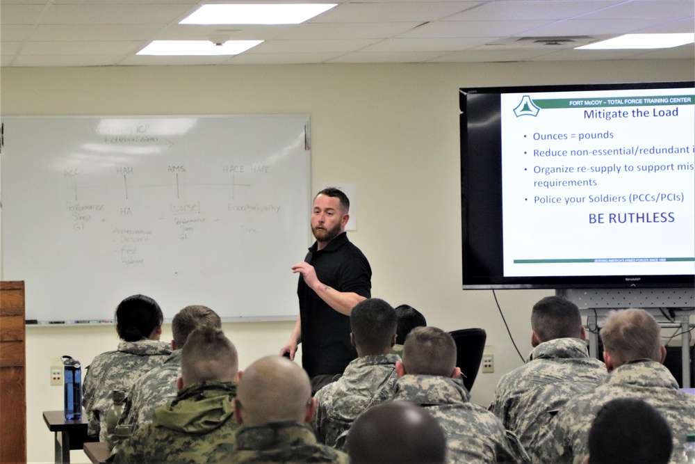 Cold-Weather Operations Course Class 20-02 classroom training