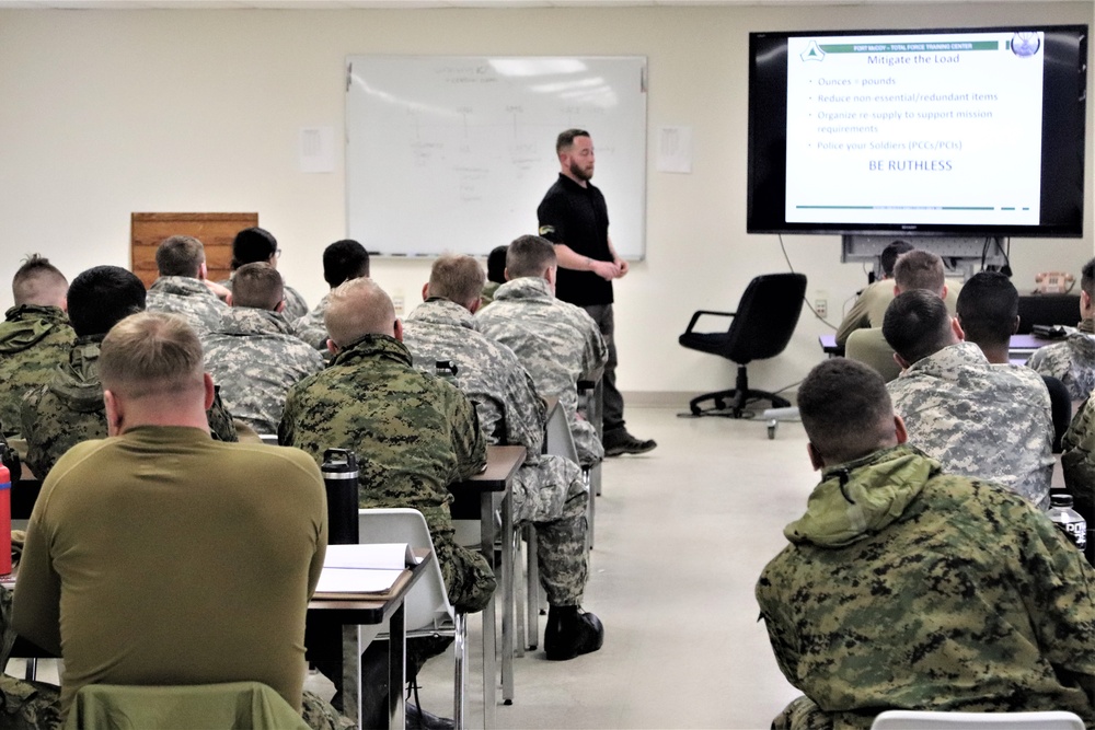 Cold-Weather Operations Course Class 20-02 classroom training