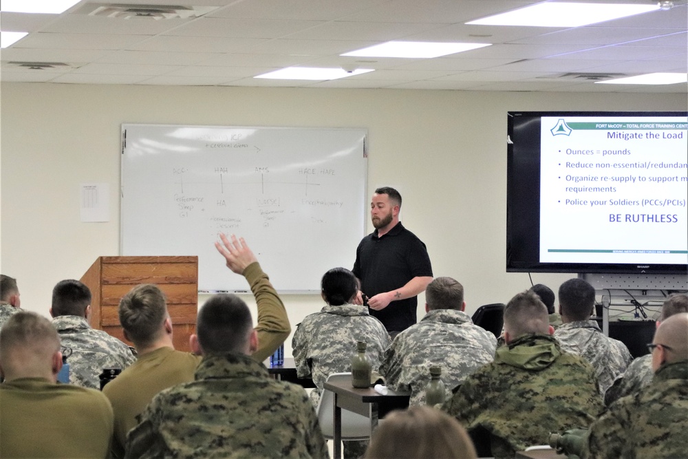 Cold-Weather Operations Course Class 20-02 classroom training