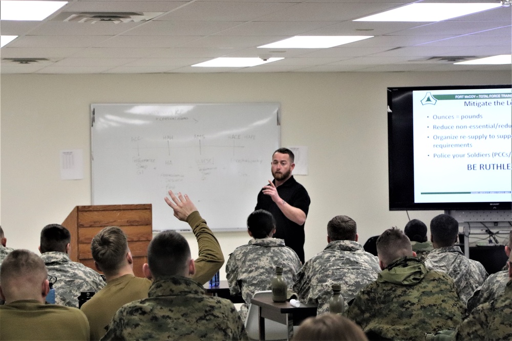 Cold-Weather Operations Course Class 20-02 classroom training