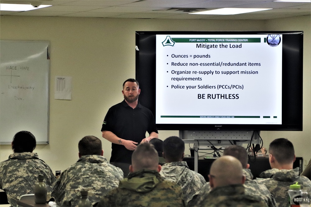 Cold-Weather Operations Course Class 20-02 classroom training