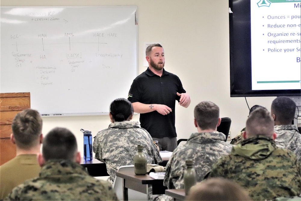 Cold-Weather Operations Course Class 20-02 classroom training