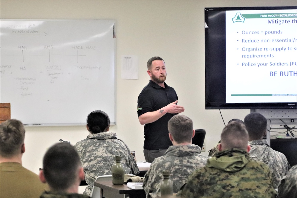 Cold-Weather Operations Course Class 20-02 classroom training