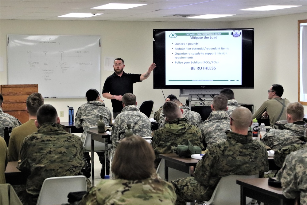 Cold-Weather Operations Course Class 20-02 classroom training