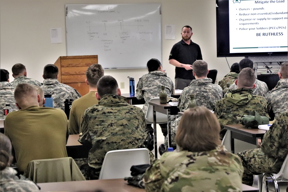 Cold-Weather Operations Course Class 20-02 classroom training