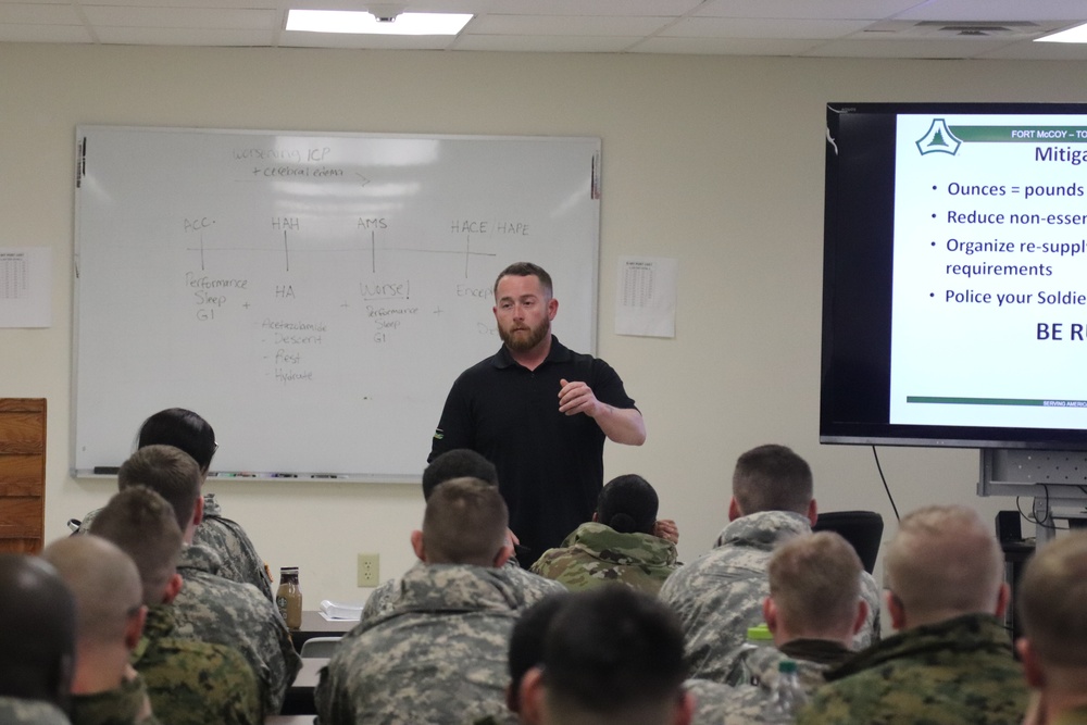 Cold-Weather Operations Course Class 20-02 classroom training