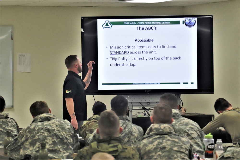 Cold-Weather Operations Course Class 20-02 classroom training