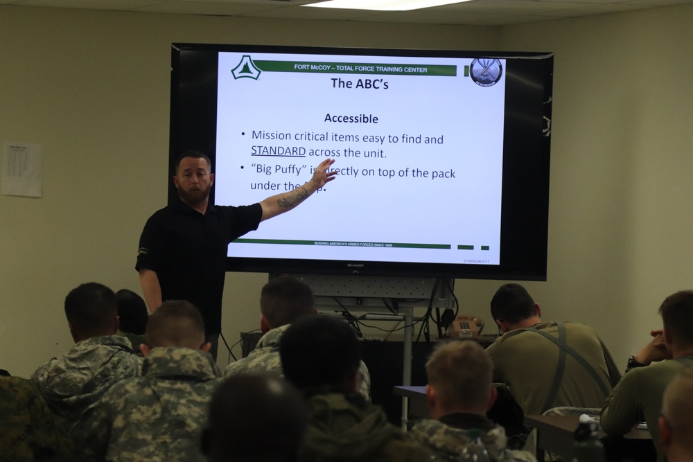 Cold-Weather Operations Course Class 20-02 classroom training