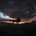 MQ-9 Reaper and aircrew underneath Nevada sunset