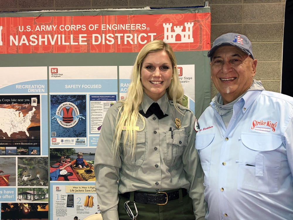 Boaters visit Corps of Engineers booth at Nashville Boat Show
