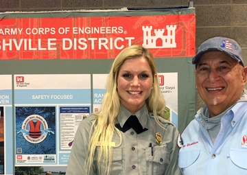 Boaters visit Corps of Engineers booth at Nashville Boat Show