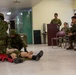 Iron Fist 2020: Japanese Ground Self Defense Force soldiers demonstrate combat medical care procedures to U.S. Sailors.