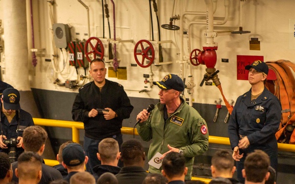 USS America Conducts All-Hands Call