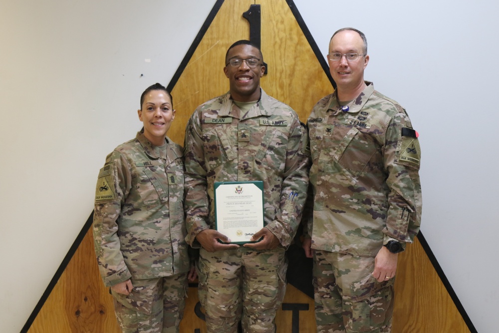 Sgt. Prince Dean Earns a Battlefield Promotion