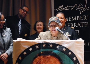 Army Reserve Soldier honors trailblazer at Martin Luther King event