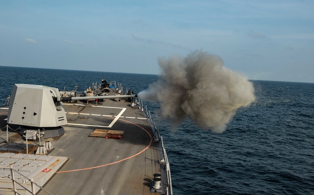 LIve-fire exercise USS Farragut