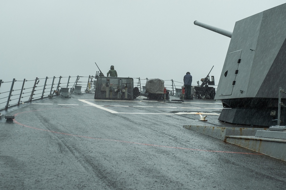 USS Farragut and USS Lewis B. Puller transit SOH