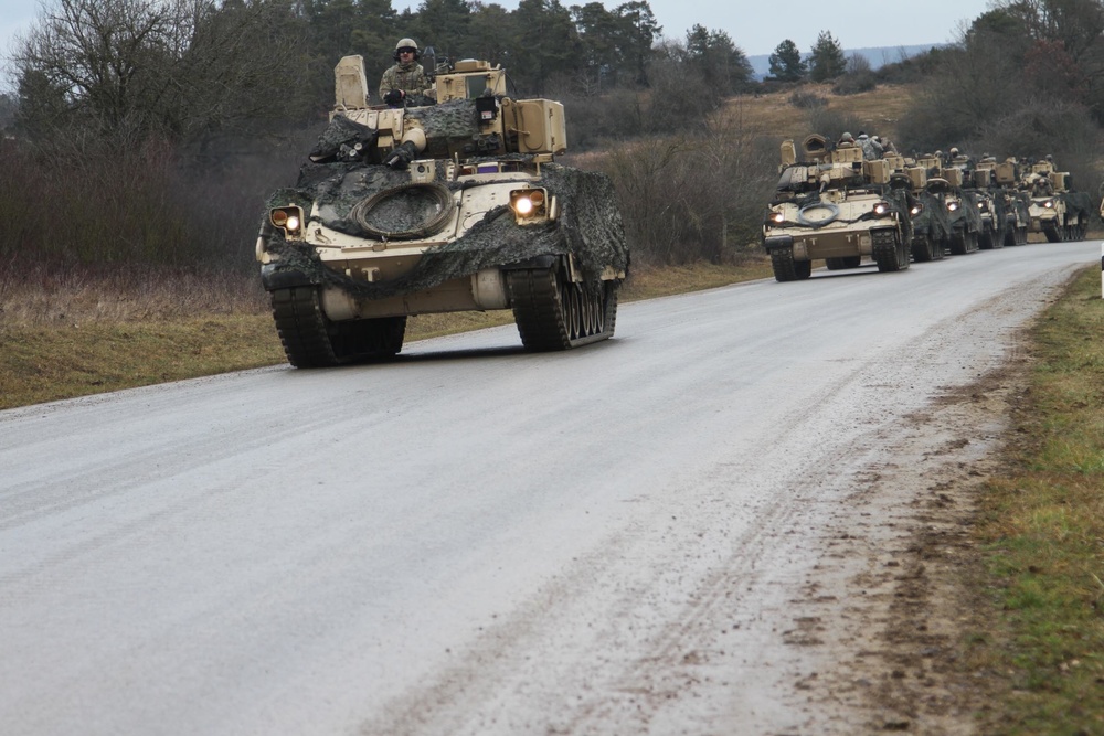 Black Jack Brigade Convoys to Hohenfels, Germany for Combined Resolve XIII