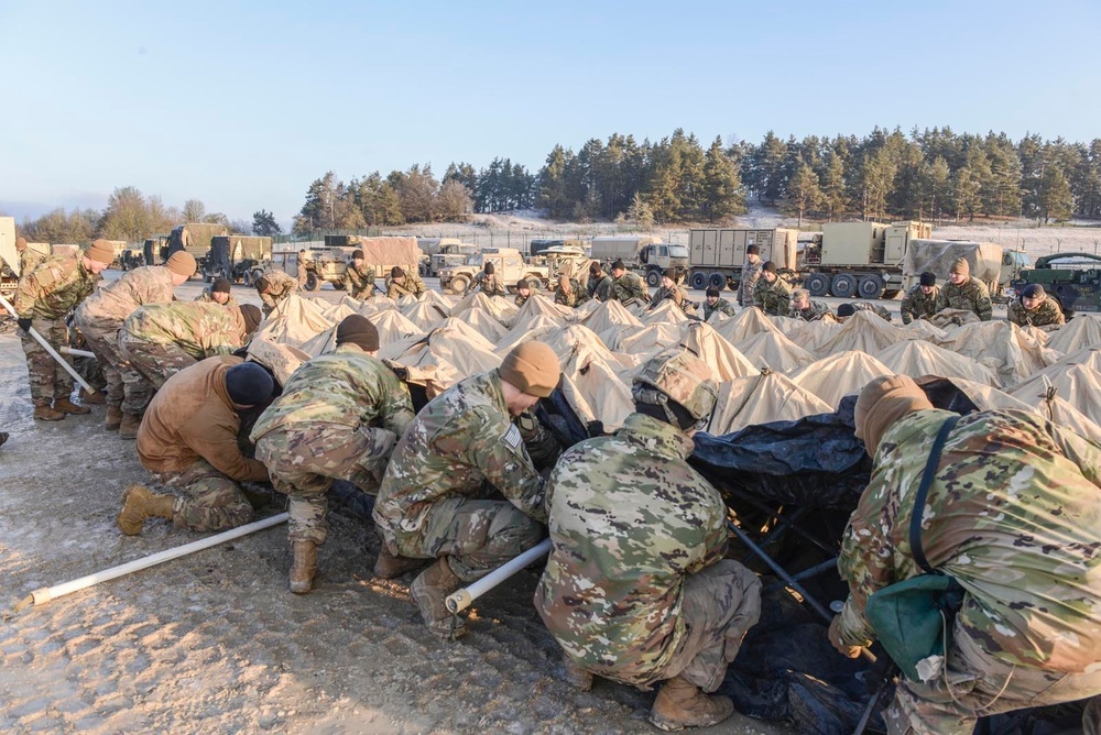 Blackjack Brigade prepares for Combined Resolve XIII; tactical operations center assembly