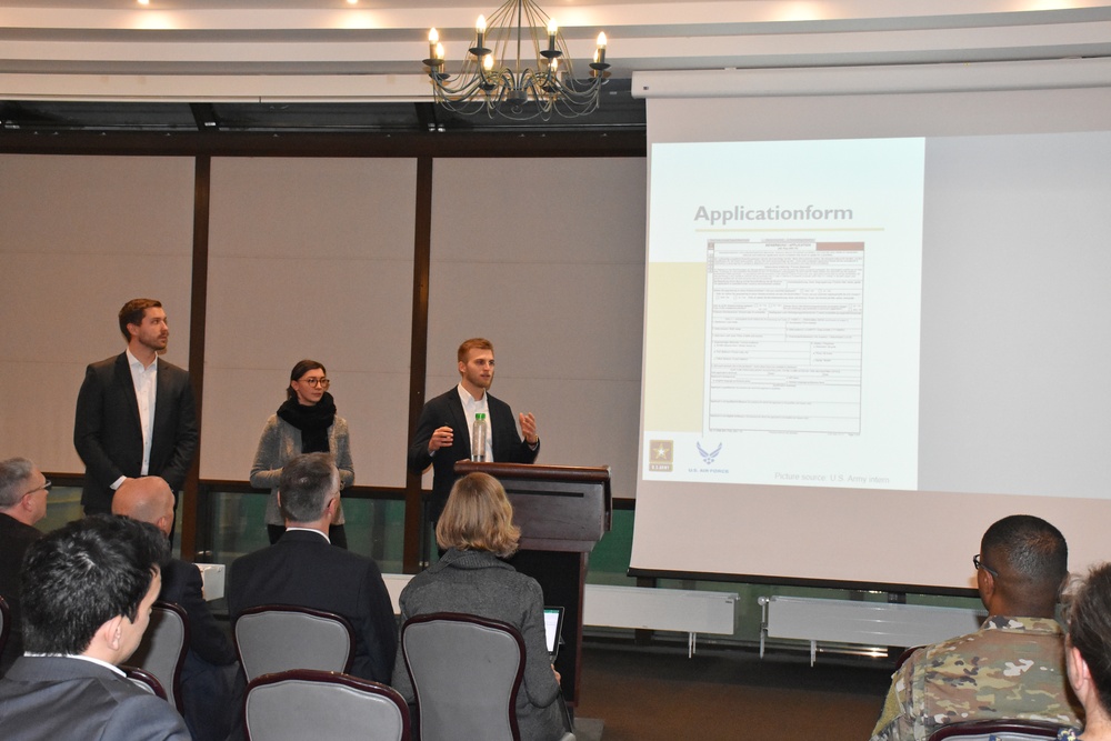 German students assist with U.S. forces processes