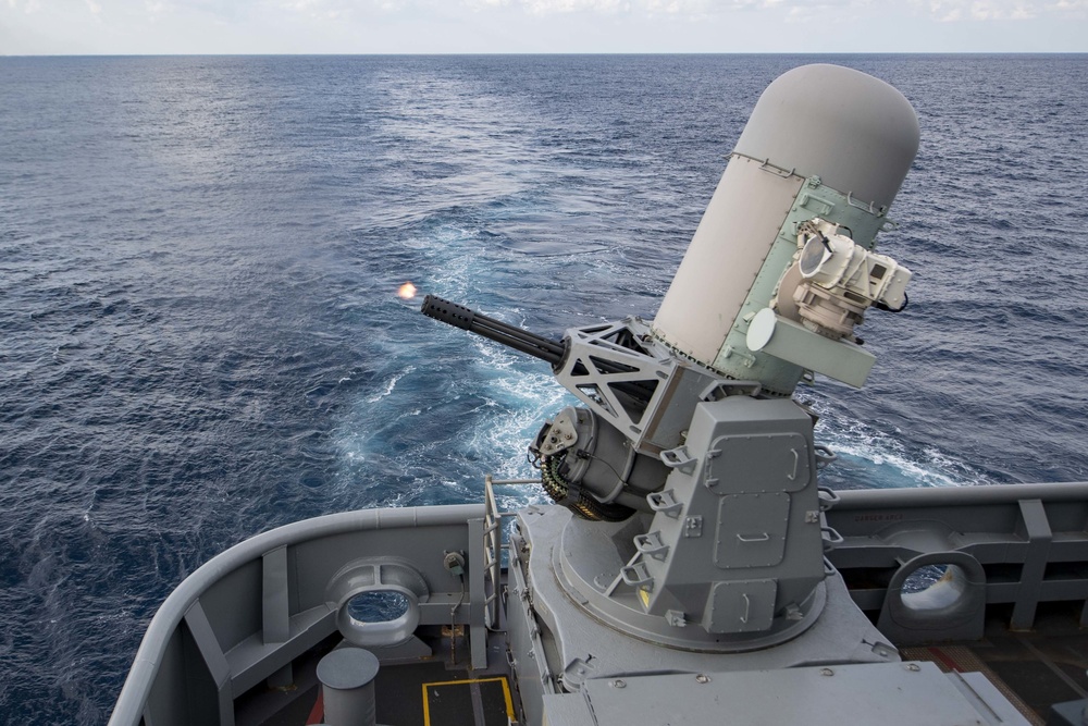 USS America Conducts CIWS Fire