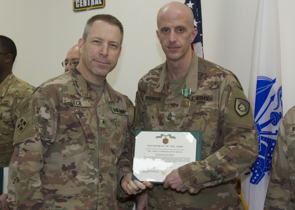 320th Quartermaster Detachment End of Tour Award Ceremony